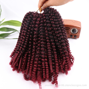 Hot Selling synthetic 8 inches nubian hair braid products kenya 12 inches spring twist braiding hair